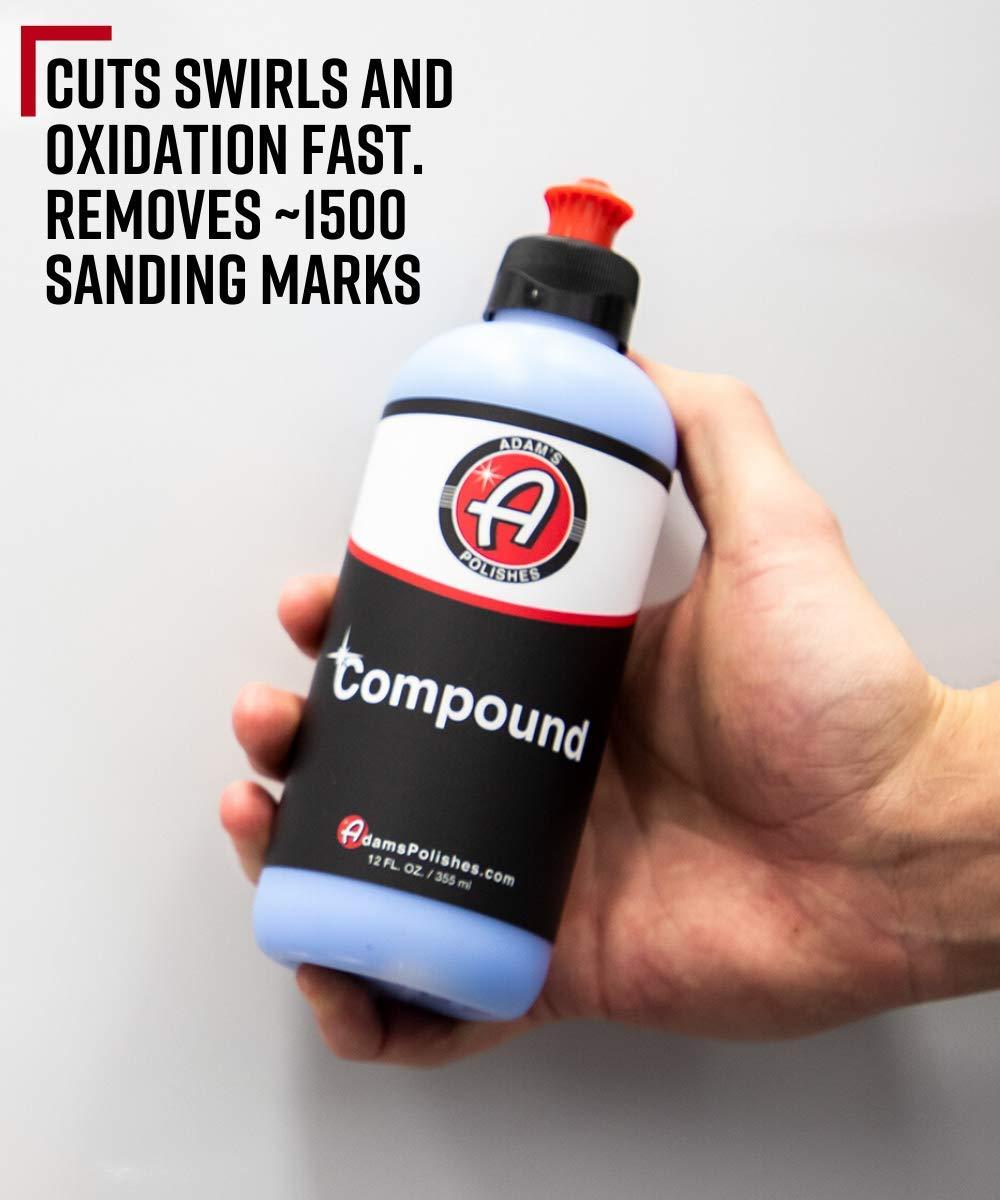 Adam’s Paint Correcting Compound 12oz – Silicone-Free, Body Shop Safe ...