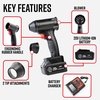 image:imageAdams Polishes Cordless Mini Air Cannon  Portable HighPowered Car Detailing Dryer Blower  Rechargable Air Blower for Your Car Truck Van Motorcycle  Use Before Applying Wax Or Ceramic Coatings